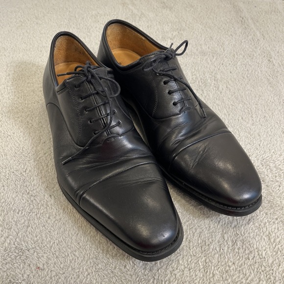 Magnanni Other - Magnanni Federico Napa Black Men's Lace Up Cap Toe Shoes Size 11D 12654